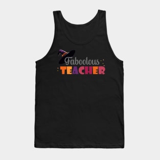 Faboolous teacher halloween Tank Top